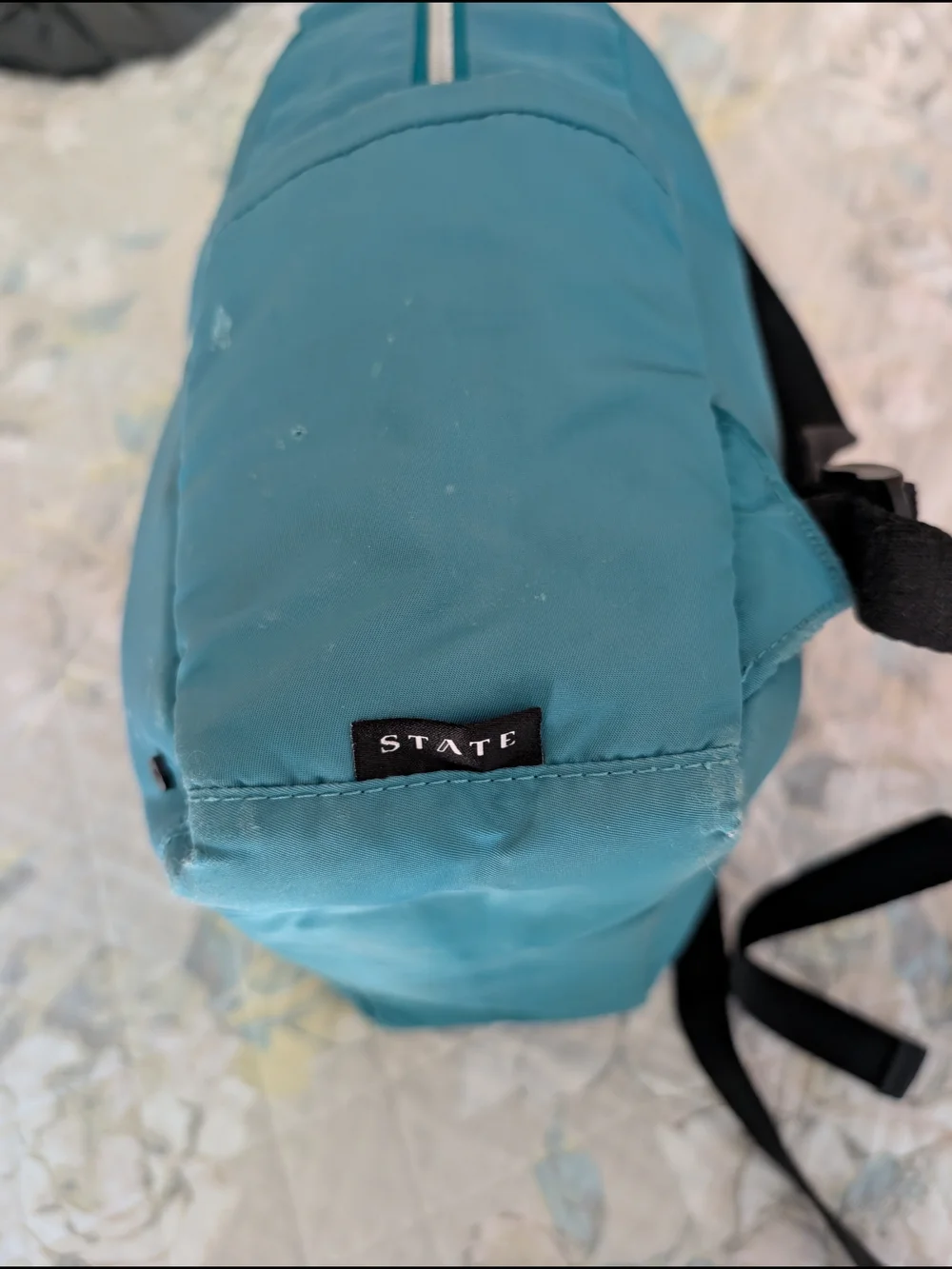 Teal Nylon Kids Backpack